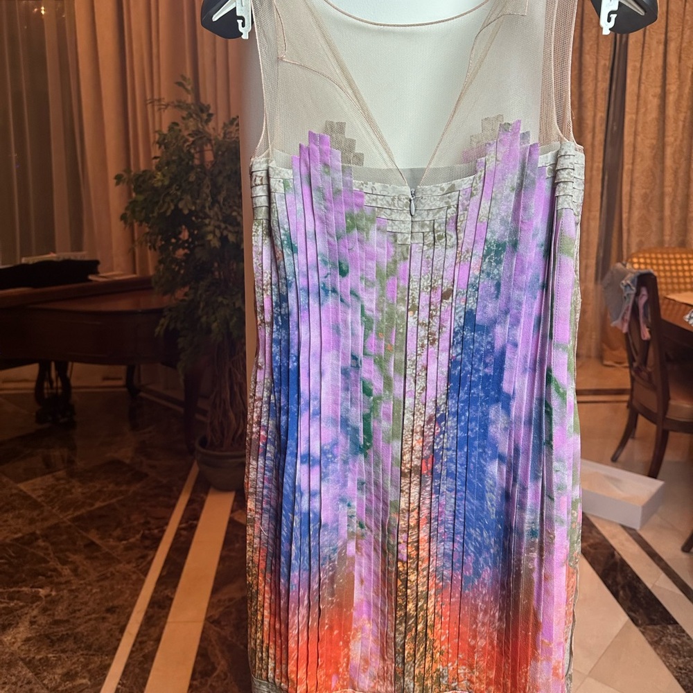 Akris 100% Silk Art Pleated Dress | Made in Switzerland | Luxury Designer - Picture 14 of 14